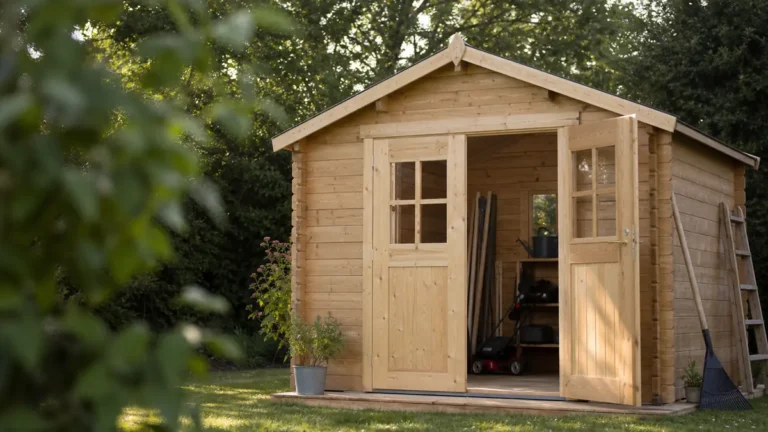 abri de jardin bois 12m2