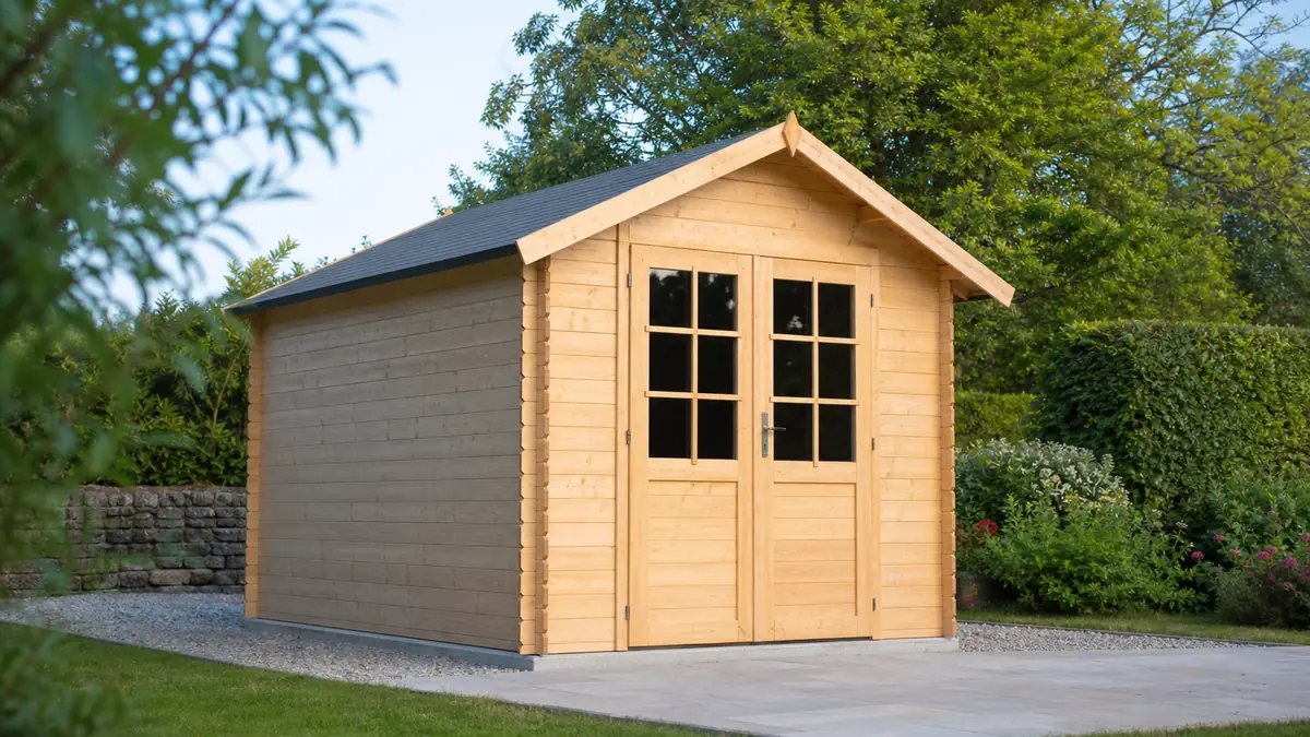 abri de jardin bois 12m2