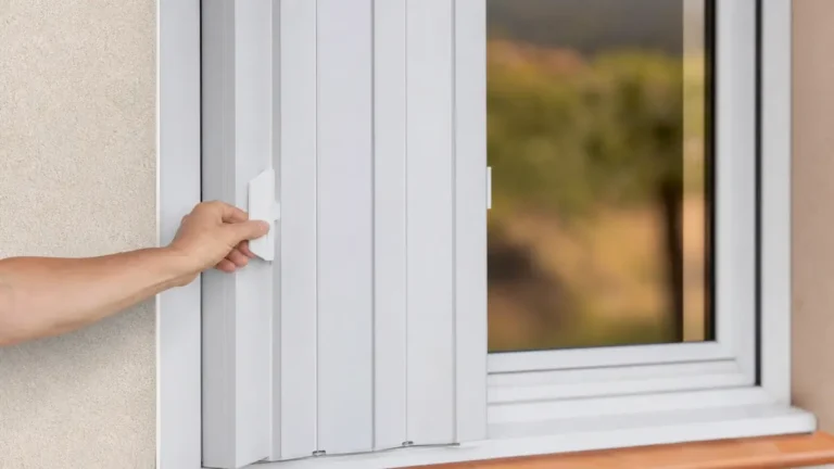 fermeture volet accordéon pvc